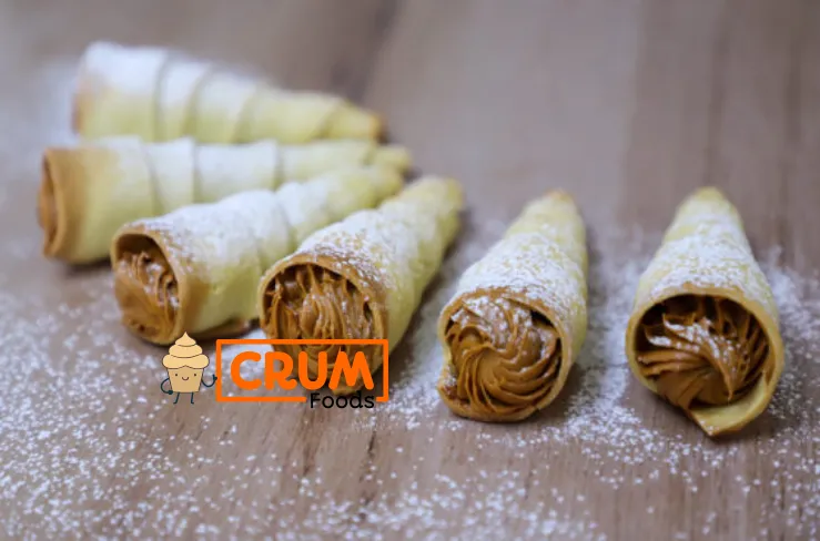 Cachitos de hoja rellenos de manjar (10 unidades)