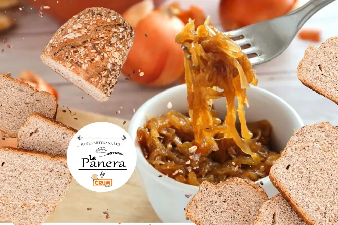 Pan de Molde (con CEBOLLA CARAMELIZADA) Integral Masa Madre "La Panera" (950grs aprox.)