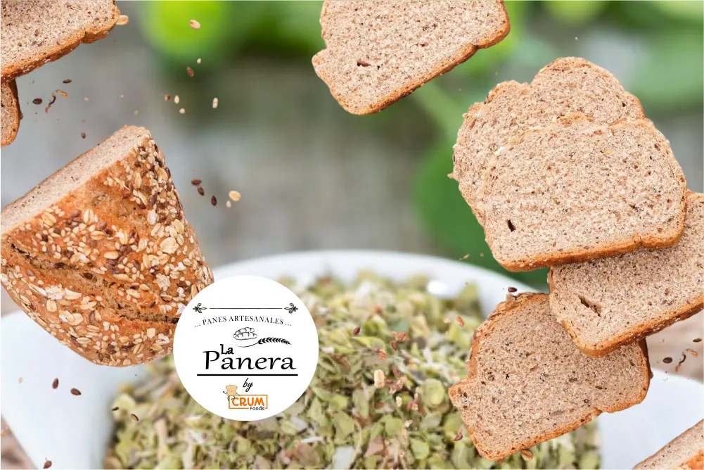 Pan de Molde (con ORÉGANO) Integral Masa Madre "La Panera" (950grs aprox.)