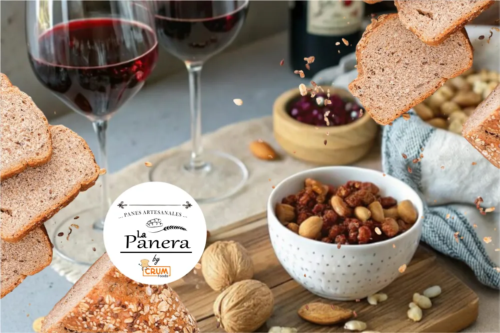 Pan de Molde (CARMENERE-NUEZ) Integral Masa Madre "La Panera" (950grs aprox.)