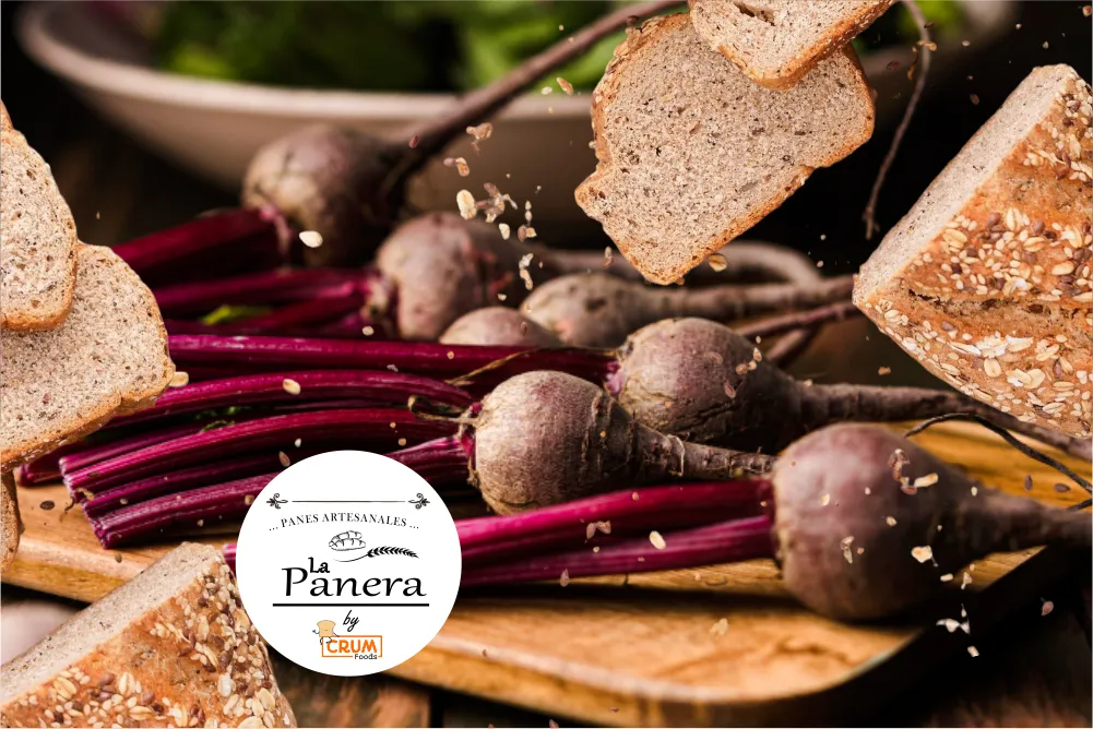 Pan de Molde (con BETARRAGA-CRANBERRIES) Integral Masa Madre "La Panera" (950grs aprox.)